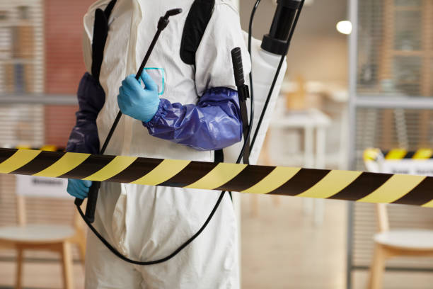 Professional Biohazard Cleanup technician working in Lowell, NC